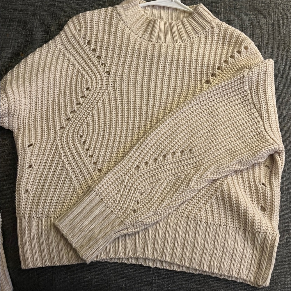 Cream Colored Knit Sweater